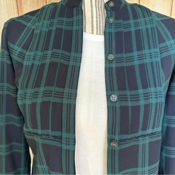 J Crew Casual Green Plaid Flannel XXS - Picture 7 of 7